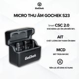  Micro thu âm không dây GoChek S23 - Mic đôi có hộp sạc 
