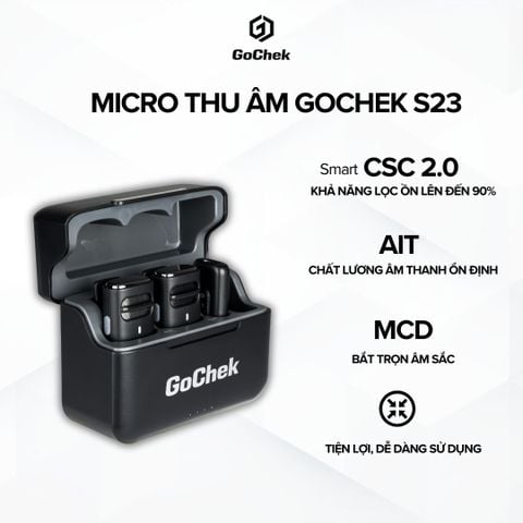  Micro thu âm không dây GoChek S23 