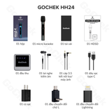  Micro hát đa năng GoChek HH24 - Bộ 01 (1 micro, 1 đầu thu) 
