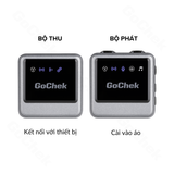  Mic thu âm không dây GoChek Ultra Plus D cho máy ảnh và điện thoại - Bộ 2 mic có hộp sạc 