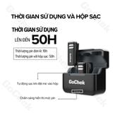  Micro thu âm không dây GoChek S23 - Mic đôi có hộp sạc 