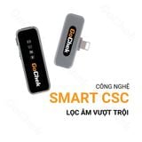  Micro thu âm không dây GoChek Ultra D cho điện thoại có dock sạc, lọc tiếng ồn 