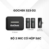  Micro thu âm không dây GoChek S23 - Mic đôi có hộp sạc 