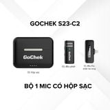  Micro thu âm không dây GoChek S23 - Bộ 01 mic có hộp sạc 
