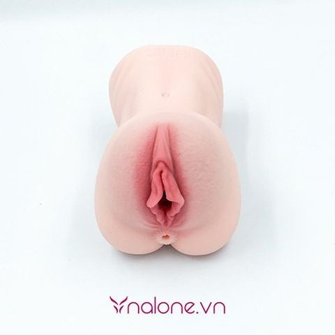 Âm đạo giả silicone trần có rung rên Jiuai AD02V