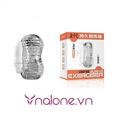 Âm đạo giả trong suốt có rung cho nam thủ dâm chính hãng