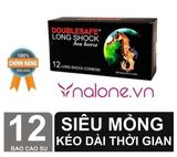  Bao cao su cá ngựa kéo dài thời gian Doublesafe Long Shock (Hộp 12) 