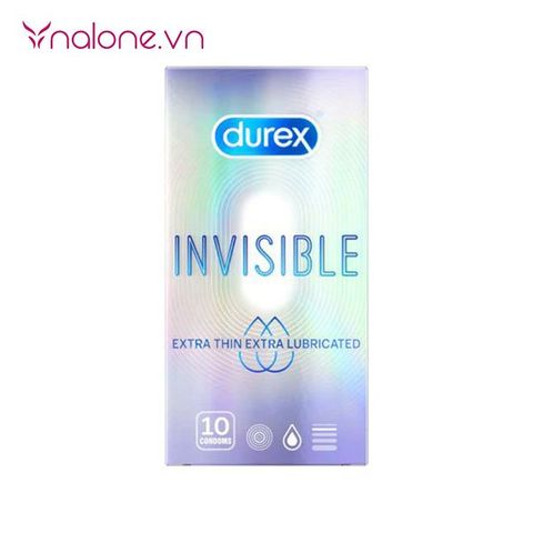 Bao cao su Durex Invisible Extra Thin Extra Lubricated chính hãng