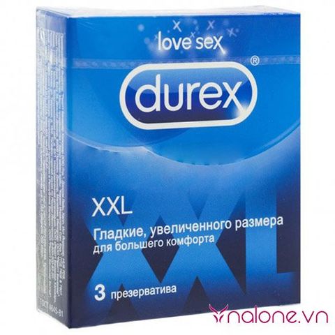 Bao cao su Durex XXL size lớn XXL3 chính hãng