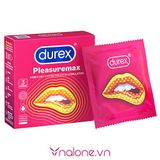  Bao cao su gân gai Durex Pleasuremax - Hộp 3 cái 