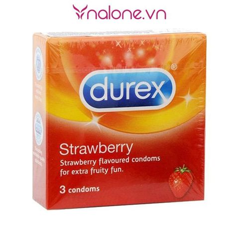 Bao cao su hương dâu Durex Strawberry chính hãng
