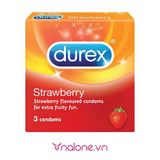  Bao cao su hương dâu Durex Strawberry (Hộp 3 cái) 