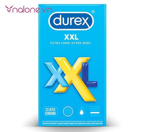 Bao cao su size lớn Durex XXL Extra Long Extra Wide chính hãng