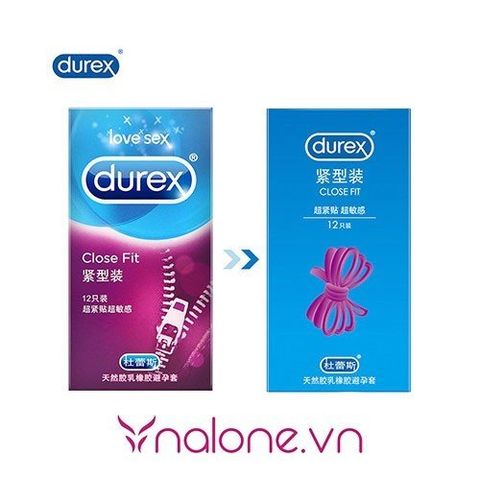 Bao cao su size nhỏ Durex Close Fit chính hãng