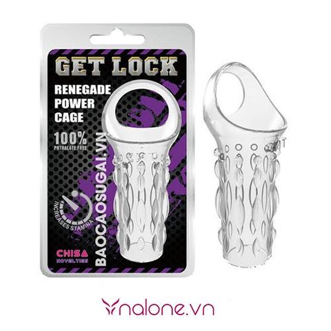 Bao đôn dên khúc giữa có quai đeo Get Lock chính hãng