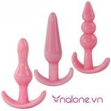  Bộ 3 món phích cắm hậu môn silicone siêu mềm (HM96) 