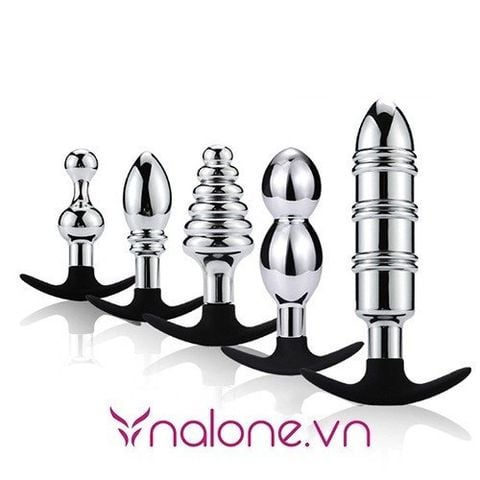 Bộ 5 dụng cụ kích thích hậu môn bằng kim loại giá rẻ