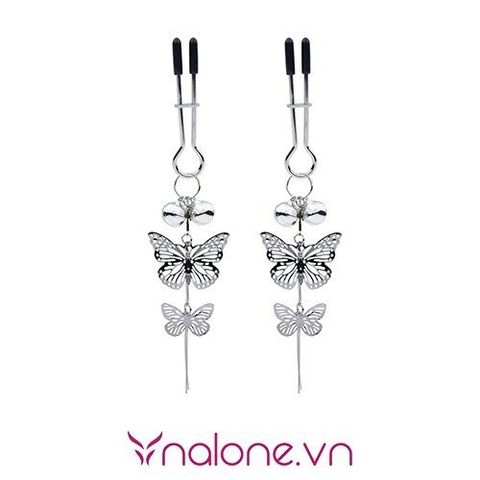 Bộ kẹp vú bạo dâm có họa tiết bươm bướm xinh xắn giá rẻ