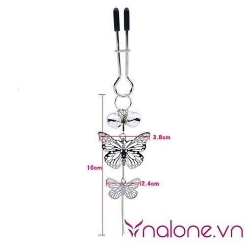 Bộ kẹp vú bạo dâm có họa tiết bươm bướm xinh xắn giá rẻ