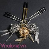  Bộ kẹp vú bạo dâm gắn charm cổ điển có đèn phát sáng (BZ08K) 