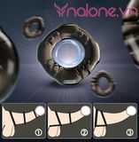  Bộ 3 vòng đeo dương vật Baile Cock Rings Yvonne (DC60V) 