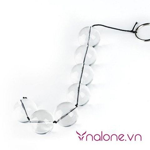 Chuỗi hạt thủy tinh kích thích hậu môn cực phê dành cho Gay