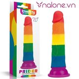  Dương vật giả gắn tường đa sắc LoveToy Prider 7 inch (HM35A) 