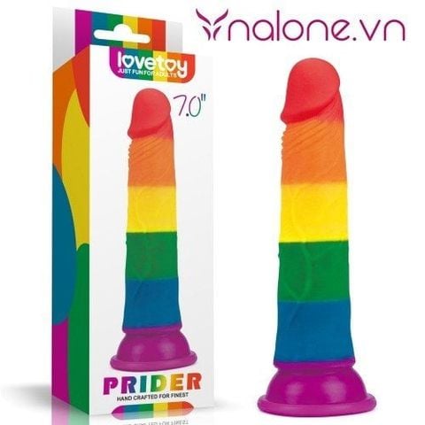 Dương vật giả gắn tường đa sắc LoveToy Prider chính hãng
