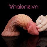  Dương vật giả silicone bạch kim 2 lớp siêu gân Lovetoy 7.0 (DV58S) 