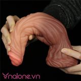  Dương vật giả silicone 2 thớ mềm mịn siêu gân Lovetoy (DV58Z) 