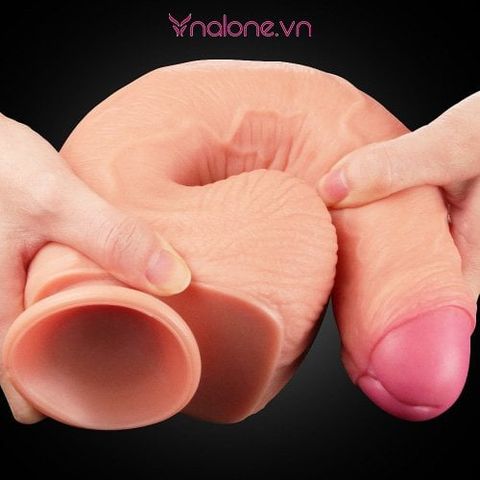 Dương vật giả silicone gắn tường LoveToy DV58L