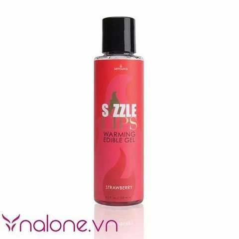 Gel massage làm nóng cơ thể Sensuva Sizzle Lips chính hãng