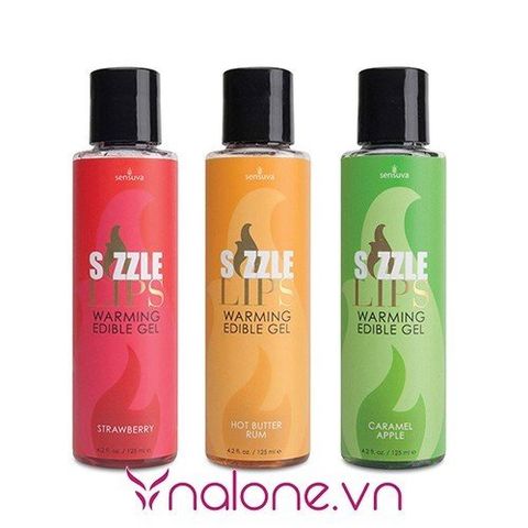 Gel massage làm nóng cơ thể Sensuva Sizzle Lips chính hãng