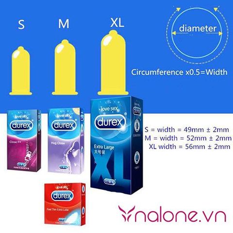 Bao cao su Durex Extra Large XL XL12 chính hãng