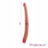  Dương vật giả 2 đầu mềm mịn dành cho Les Double Dildo Lovetoy (DC79G) 