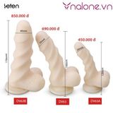  Dương vật giả silicon gân xoắn siêu mềm mịn Super Muscle Leten (DV63) 