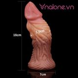  Dương vật giả silicone bạch kim 2 lớp siêu gân Lovetoy 7.0 (DV58S) 