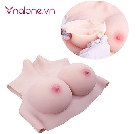 Ngực giả silicone full cổ NY19N tăng kích thước vòng 1