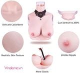  Ngực giả silicone full cổ (NY19N) 