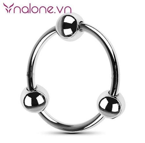 Vòng đeo dương vật 3 bi bằng kim loại giá rẻ