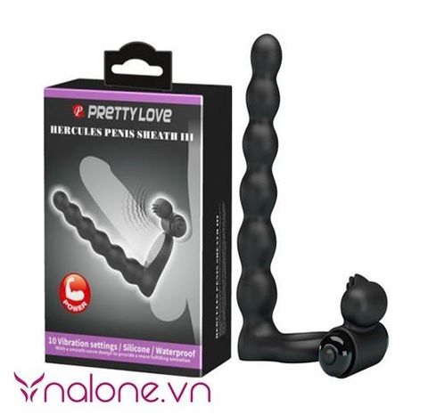 Vòng rung và nhánh kích thích hậu môn Hercules Penis chính hãng