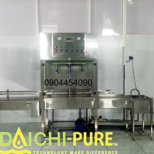 Dây chuyền chiết rót bình 20l tự động 