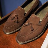  BEIGE LABEL - TANKER - GIÀY TASSEL LOAFER DA LỘN CÓ TUA RUA TRANG TRÍ ĐẾ CAO SU 