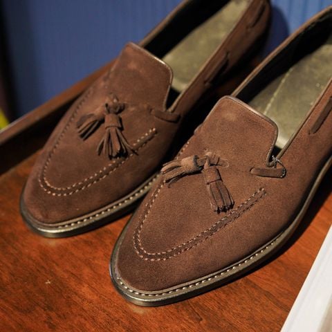  BEIGE LABEL - TANKER - GIÀY TASSEL LOAFER DA LỘN CÓ TUA RUA TRANG TRÍ ĐẾ CAO SU 