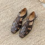  [MTO] BEIGE LABEL - SICILY - ITALIAN FISHERMAN SANDALS (GIÀY RỌ) - MÀU NÂU 