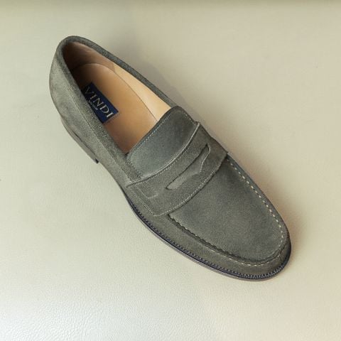  BLUE LABEL - IVY - MOCASSIN SUEDE CALFSKIN LOAFER - MCKAY/BLAKE 