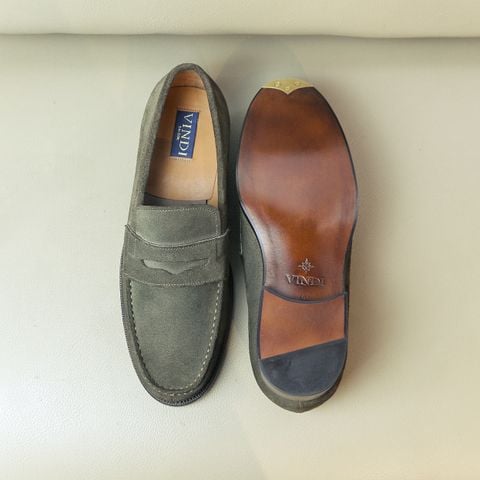  BLUE LABEL - IVY - MOCASSIN SUEDE CALFSKIN LOAFER - GOODYEAR WELT 