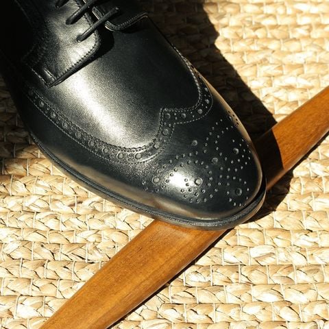  BEIGE LABEL - GIÀY BROGUE DERBY - LONG WINGTIPS - ĐẾ CAO SU - BLAKE/MCKAY 