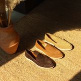  BEIGE LABEL - DRAGON LITE - GIÀY LOAFER RÚT MOCCASIN DA LỘN MÀU CARAMEL ĐẾ CAO SU SIÊU NHẸ 