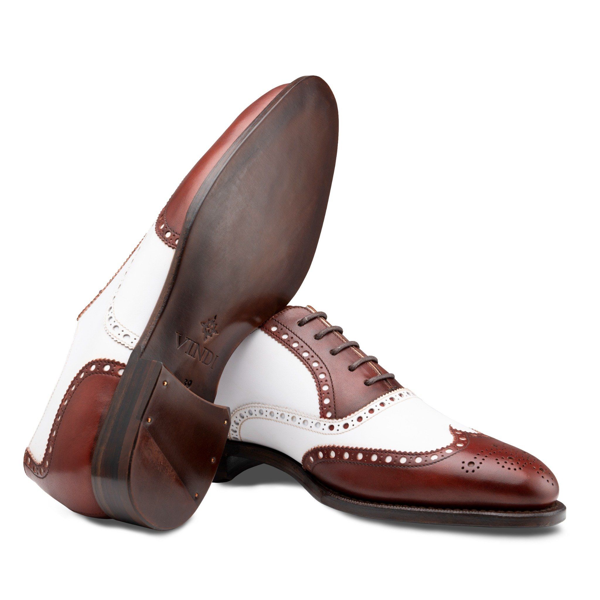 FULL BROGUE WINGTIP SPECTATOR OXFORD VINDI SHOES